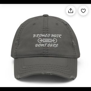 Ford Bronco hair don’t care distressed hats new!